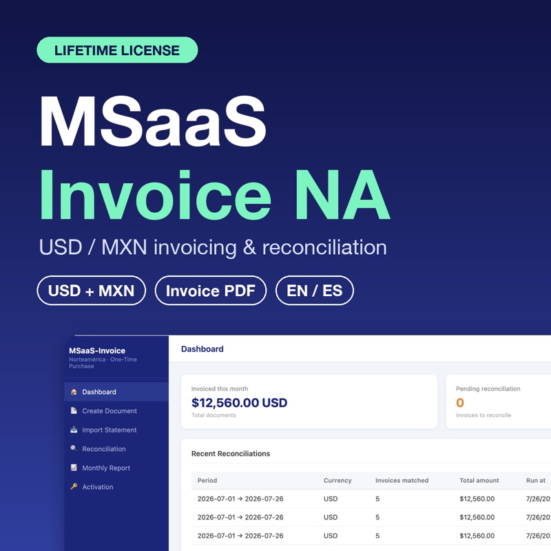 MSaaS-Invoice NA product card